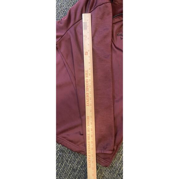 Callaway Mens Maroon 1/4 Zip Pullover Jacket Size XLarge - Picture 10 of 11